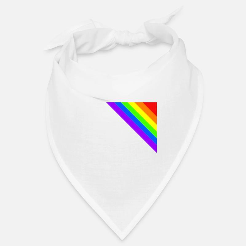 Regenbogen Geschenkidee Ecke bunt Bandana