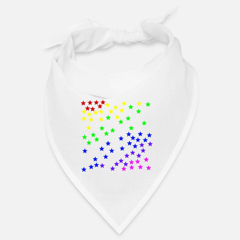 Regenbogen Sterne bunt Geschenkidee Bandana