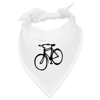 Fahrrad Fahrradkurier Fahrradfahren Fahrradtour - Bandana - Weiß - Vorne