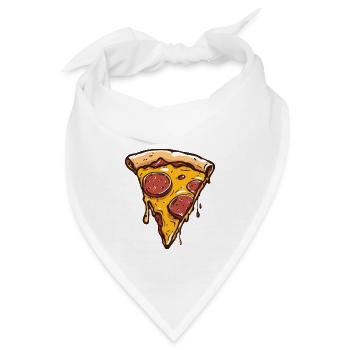 Pizza - Bandana - Weiß - Vorne