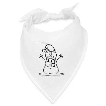 Schneemann - Bandana - Weiß - Vorne