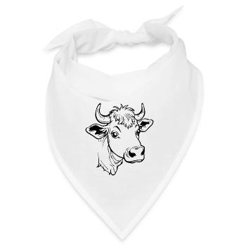 Kuh Kühe - Bandana - Weiß - Vorne