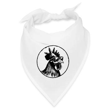 Huhn Hühnerstall - Bandana - Weiß - Vorne