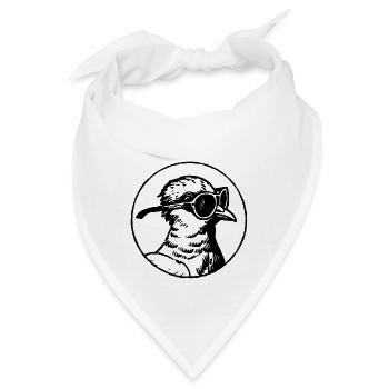 Taube Brieftaube Taubenzüchter Geschenke - Bandana - Weiß - Vorne