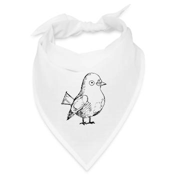 Taube Brieftaube Taubenzüchter Geschenke - Bandana - Weiß - Vorne