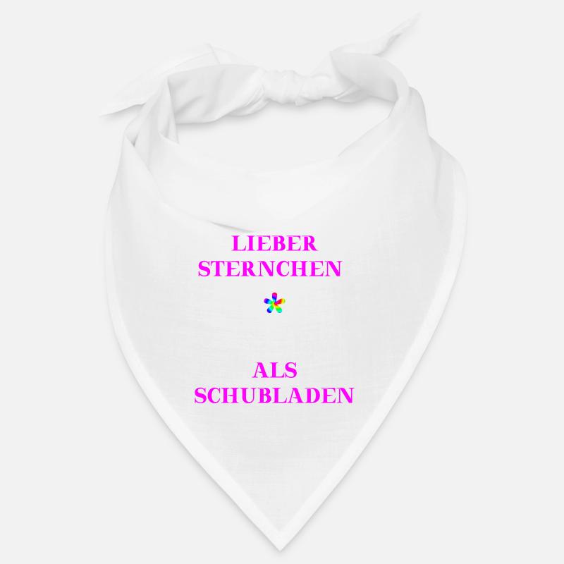 Lieber Sternchen als Schubladen Geschenk gendern Bandana