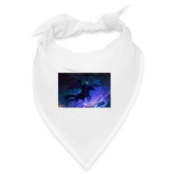 Night Rider – Schwarzer Pegasus - Bandana - Weiß - Vorne