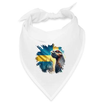 Auerhuhn-Zauber - Gästrikland Landscape Animals Sweden - Bandana - Weiß - Vorne