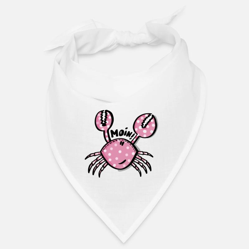 Rosa Krabbe Moin - Bandana - Weiß