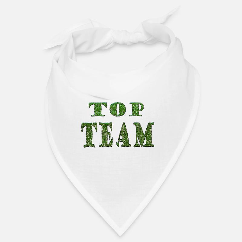 Top Team Green Pattern Texture Bandana