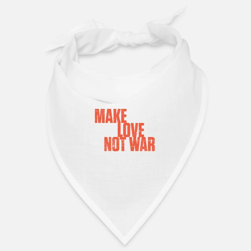Make Fastelovend Love not war Karneval Bandana