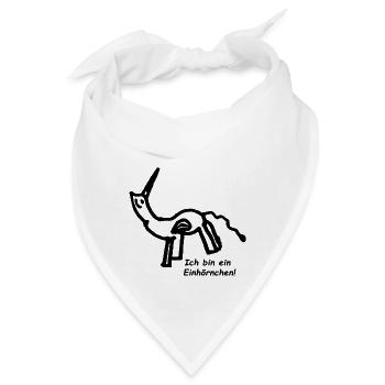 Einhörnchen - Bandana - Weiß - Vorne