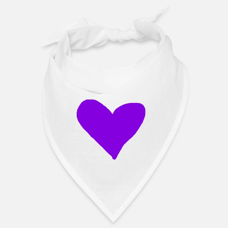 Herz lila Geschenkidee violett Herzchen Liebe Bandana
