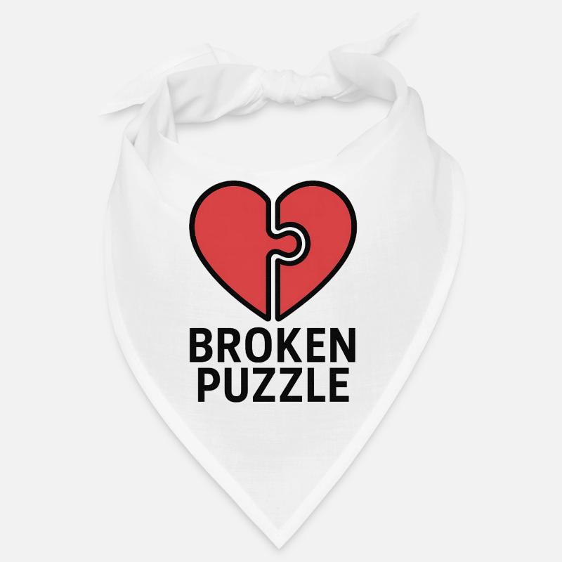 Conception de coeur perplexe Bandana