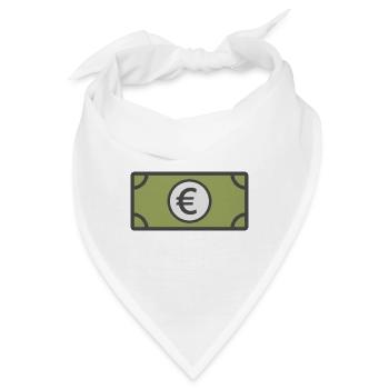 Euro Geldschein | Geld, Finanzen & Währung - Bandana - Weiß - Vorne