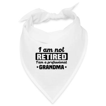 Ich bin eine professionelle Großmutter - Bandana - Weiß - Vorne
