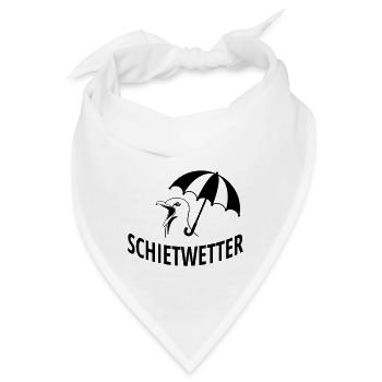 Schietwetter Möwe Norddeutschland Norden - Bandana - Weiß - Vorne