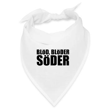 bloed bloeder soeder schwarz - Bandana - Weiß - Vorne