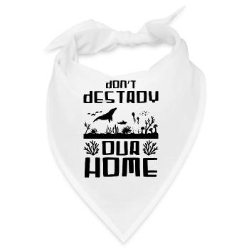 Tierschutz Ozean - Bandana - Weiß - Vorne