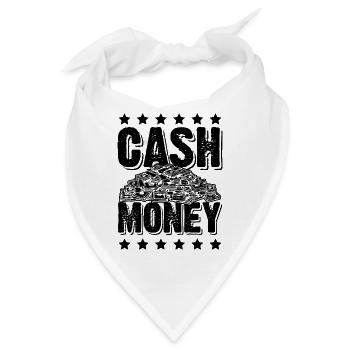 Cash Money Geld - Bandana - Weiß - Vorne
