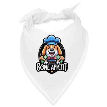 Bone Appetit - Bandana - Weiß - Vorne