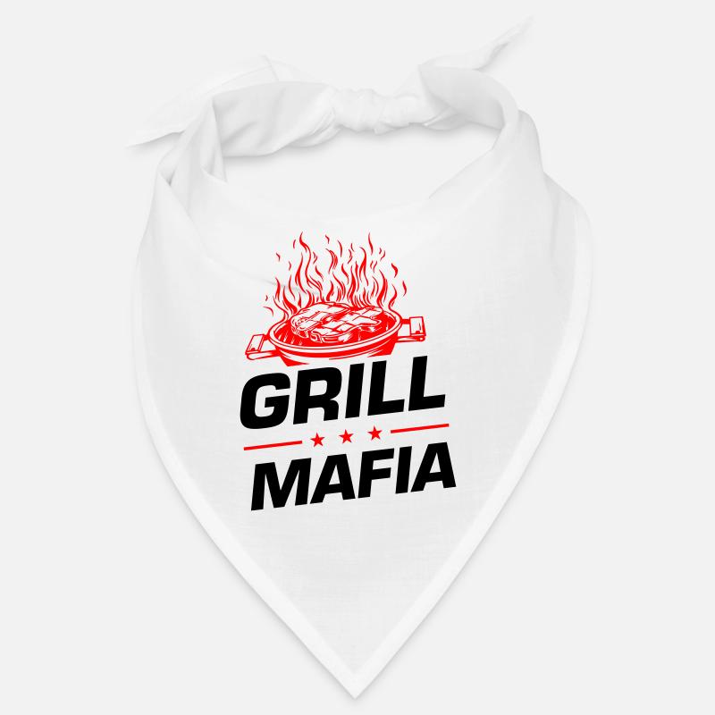 Grill Mafia Grillen Spruch Bandana