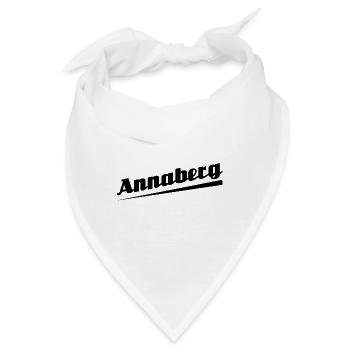 Annaberg - Textdesign mit Stadtnamen - Bandana - Weiß - Vorne