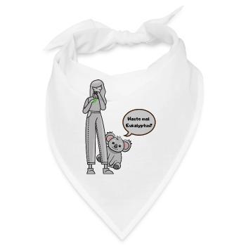 Koala fragt nach Eukalyptus - Bandana - Weiß - Vorne