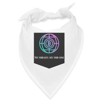Not your Key Not your Coins - Bandana - Weiß - Vorne