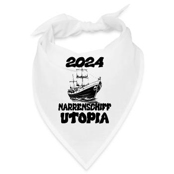 Narrenschiff Utopi, 2024 - Bandana - Weiß - Vorne