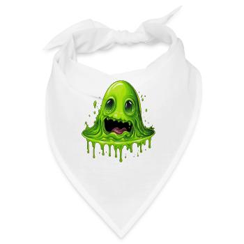 Grünes Slime Monster - Bandana - Weiß - Vorne