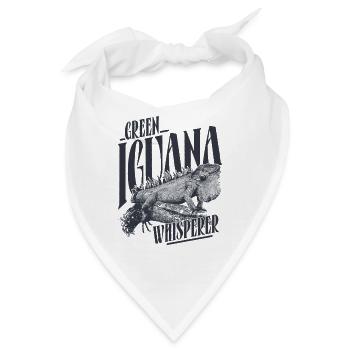 Iguana Leguan Iguanaflüsterer - Bandana - Weiß - Vorne