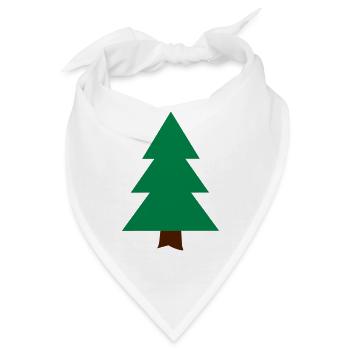Tannenbaum - Bandana - Weiß - Vorne