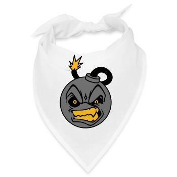 Angry Bomb - Bandana - Weiß - Vorne