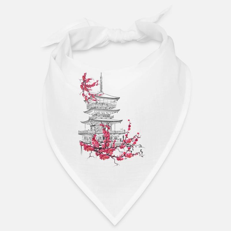 Pagode und Sakura Bandana