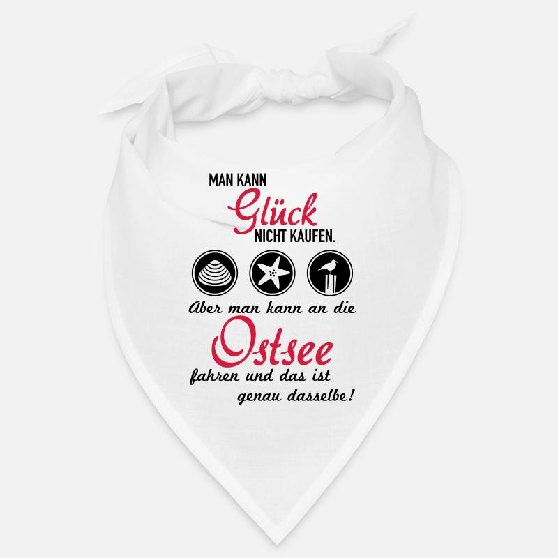 Glück Ostsee - Bandana - Weiß