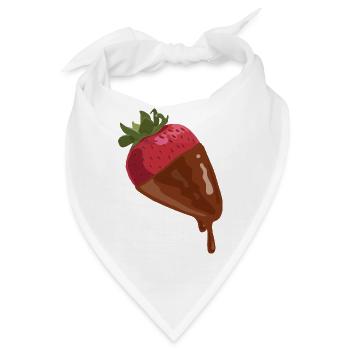 schokolade suessigkeiten candy chocolate118 - Bandana - Weiß - Vorne