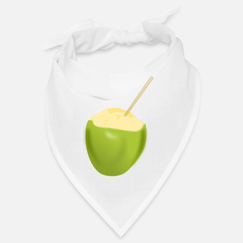 lait de coco - Bandana - blanc