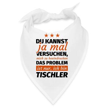 Tischler - Bandana - Weiß - Vorne