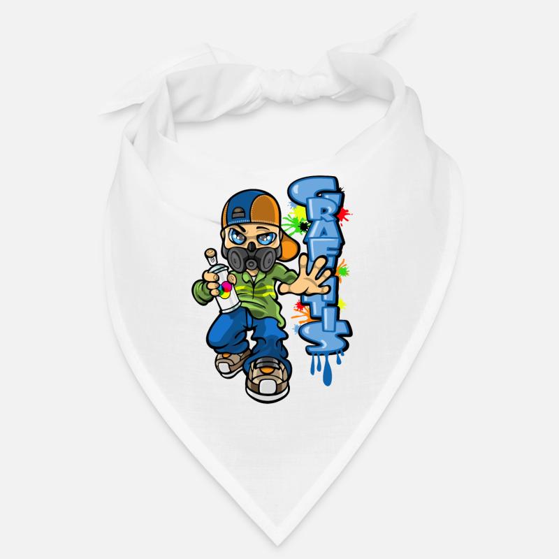 B-boy and graffiti Bandana