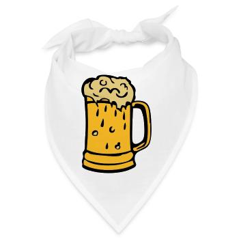 Bier Bier verre2203 - Bandana - Weiß - Vorne
