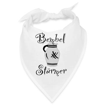 Bembel Stürmer #Frankfurt #Fussball #Bembel - Bandana - Weiß - Vorne
