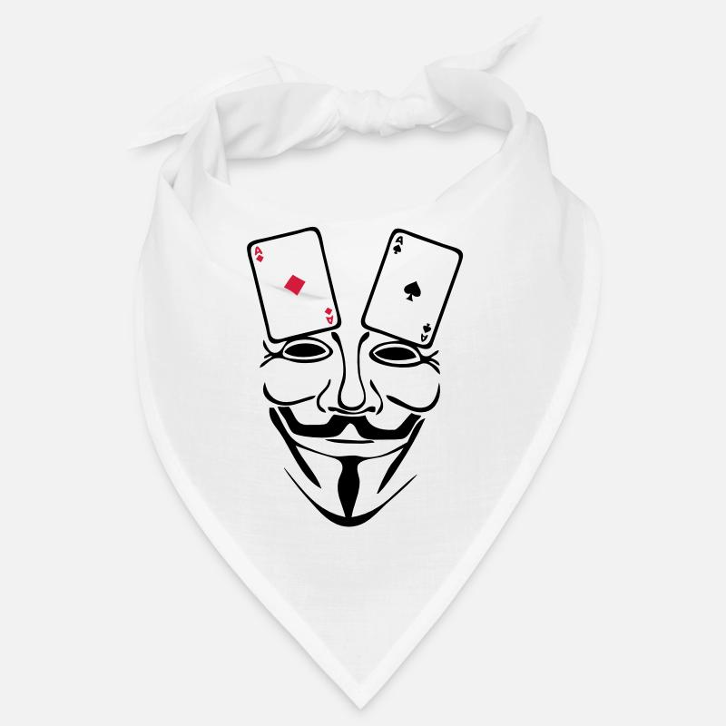 anonymous mask mask card poker as1 Bandana