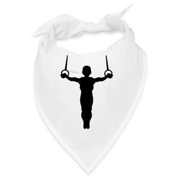 Gymnastik Turnen Akrobatik Geräteturnen Sport - Bandana - Weiß - Vorne