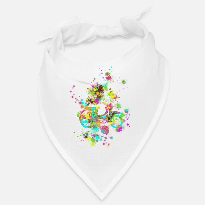Hirondelle de couleur - Bandana - blanc