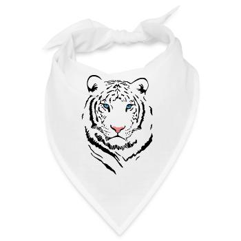 White Tiger # 2 - Bandana - Weiß - Vorne