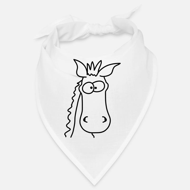 Funny Comic Horse Bandana
