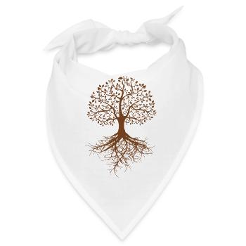 Lebensbaum - Bandana - Weiß - Vorne