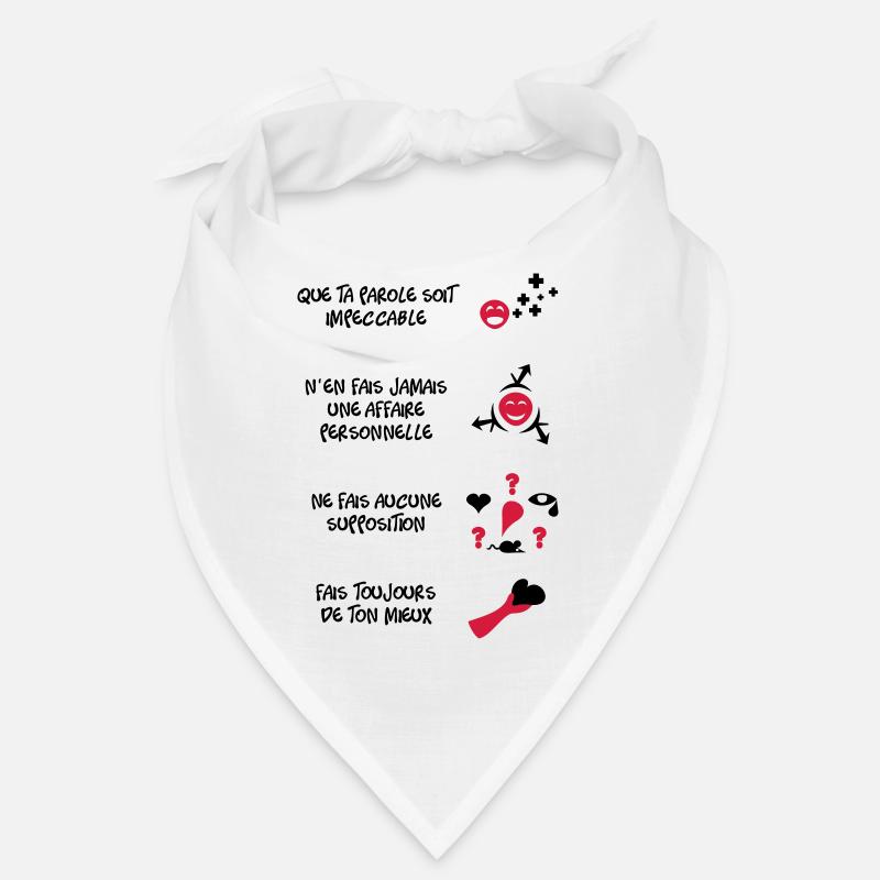4 toltèques - Bandana - blanc