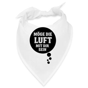 Möge die Luft mit dir sein - Bandana - Weiß - Vorne